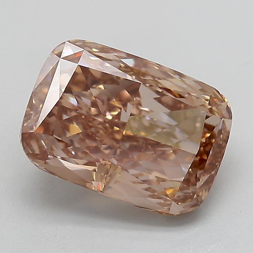 4.07 Ct. Fancy  Brown Cushion Lab Grown Diamond