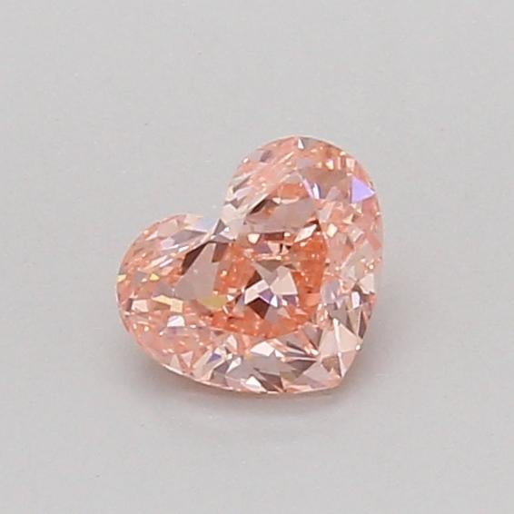 0.51 Ct. Fancy Vivid Pink Heart Lab Grown Diamond