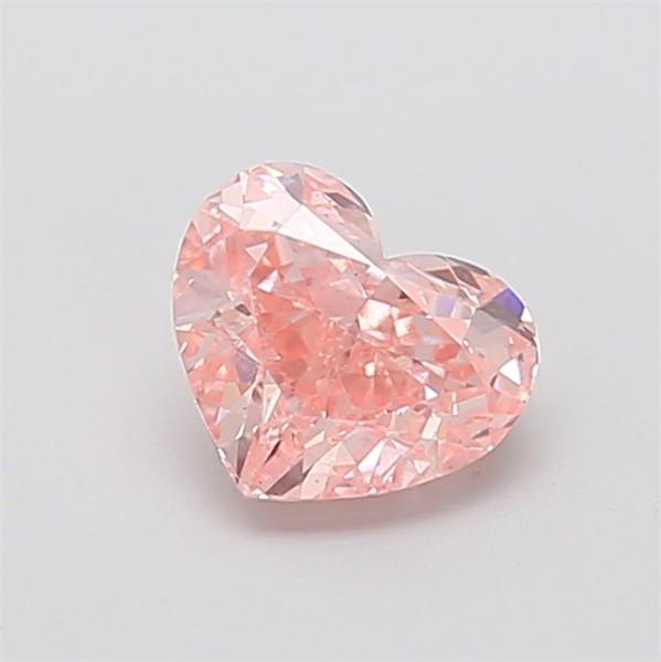 1.55 Ct. Fancy Vivid Pink Heart Lab Grown Diamond