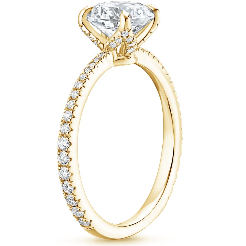 18K Yellow Gold Luxe Everly Diamond Ring (1/3 ct. tw.), large side view