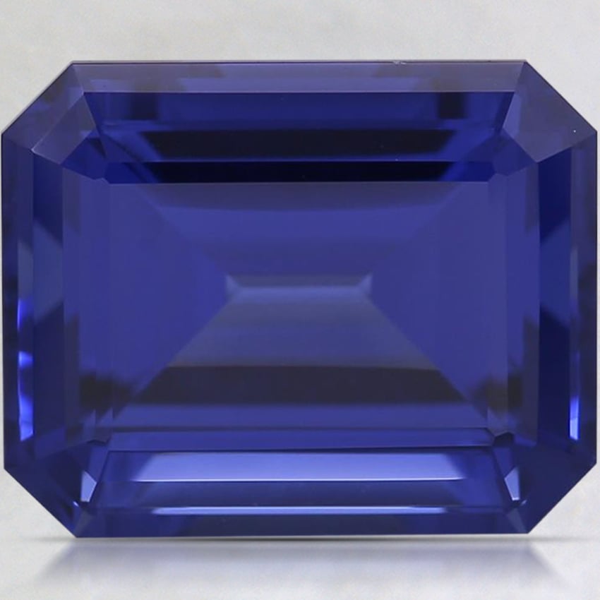 10x8mm Blue Emerald Lab Grown Sapphire