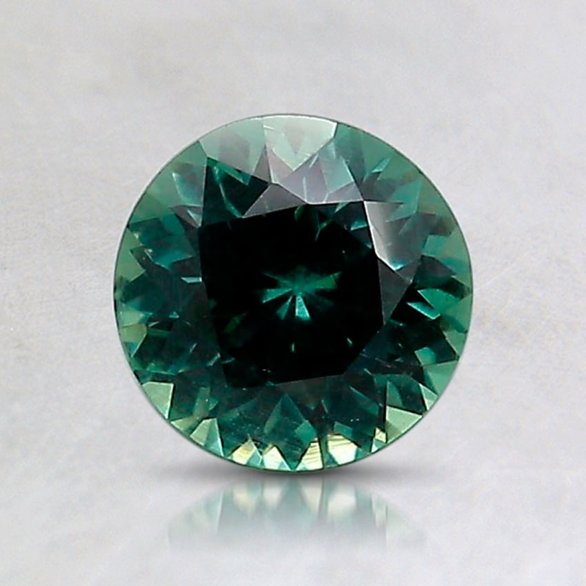 6.3x6.2mm Unheated Teal Round Montana Sapphire