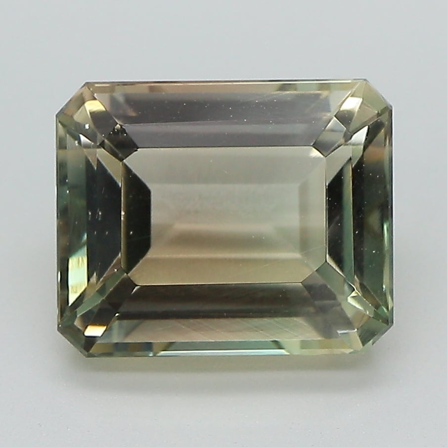 9.8x8mm Unheated Parti-Color Emerald Oregon Sunstone