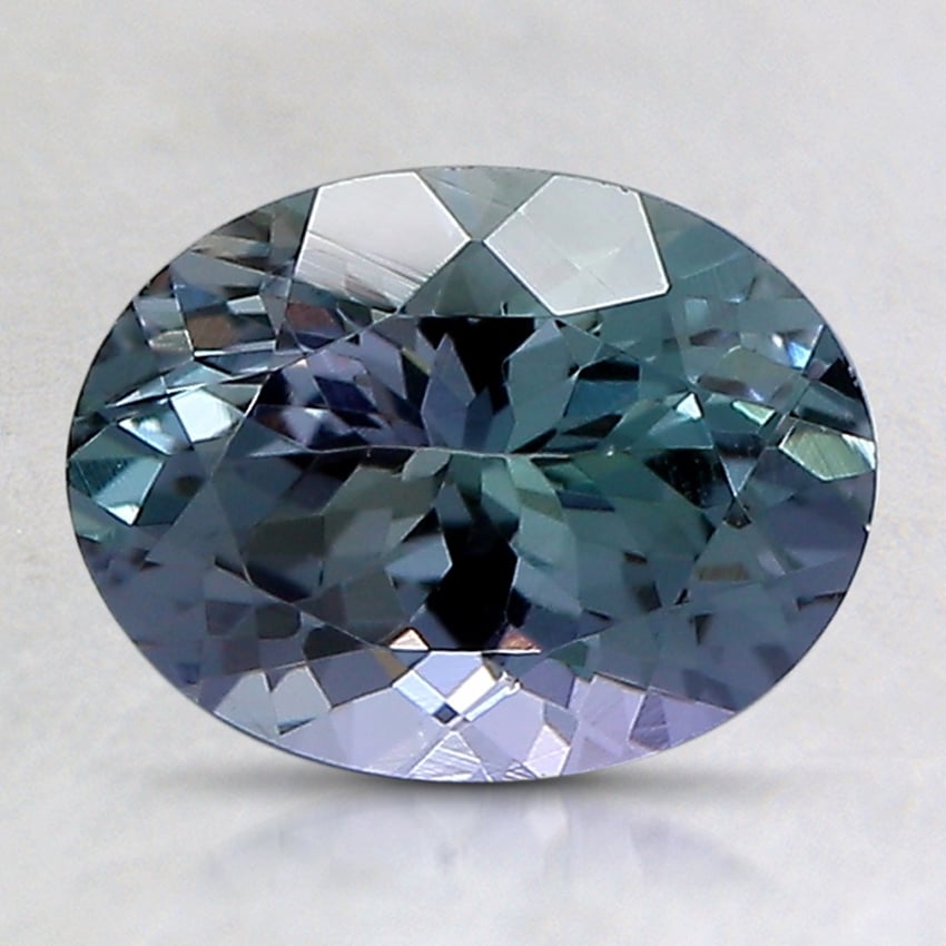 8.7x6.7mm Unheated Parti-Color Oval Tanzanite