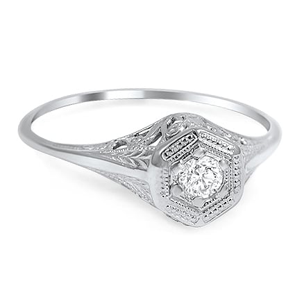 Art Nouveau Diamond Vintage Ring