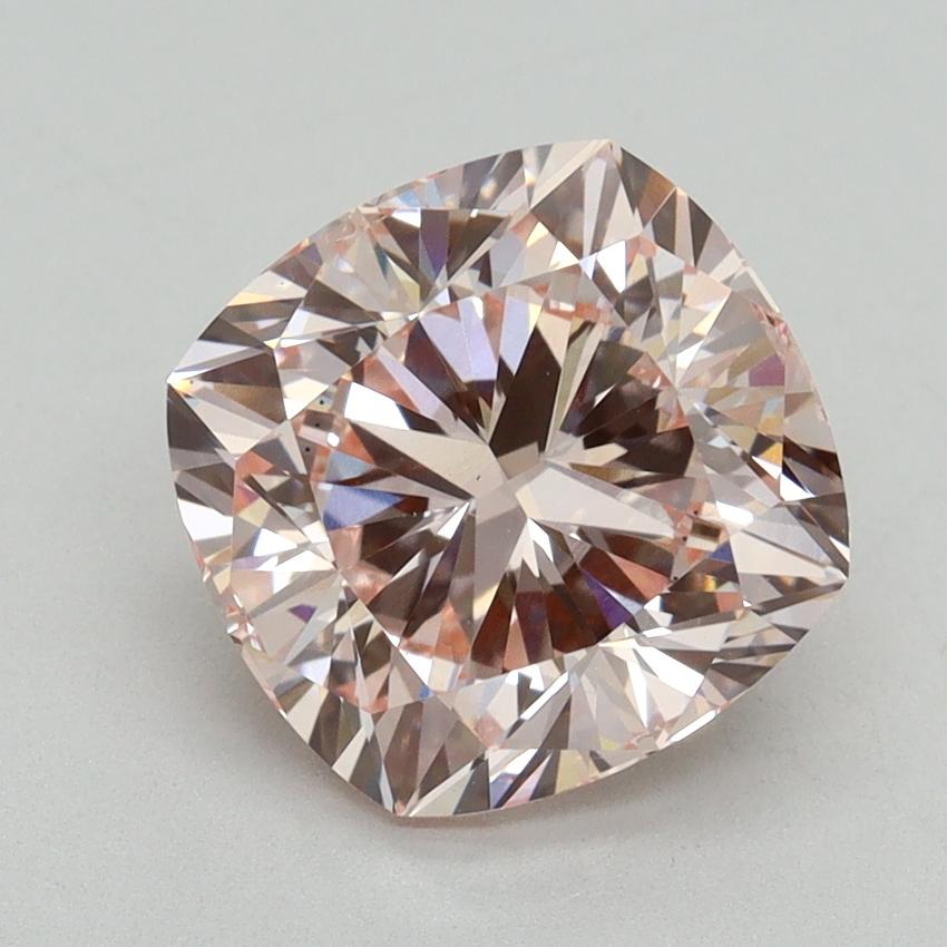 3.09 Ct. Fancy Intense Pink Cushion Lab Grown Diamond
