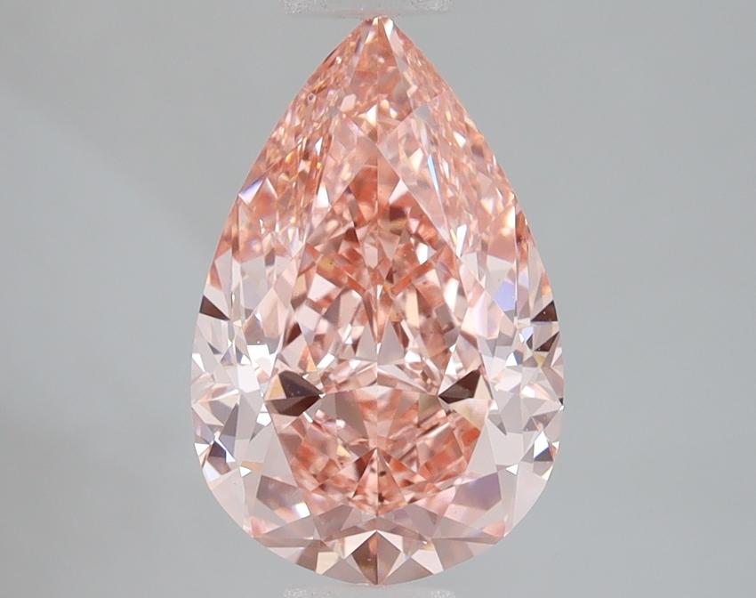 3.04 Ct. Fancy Vivid Pink Pear Lab Grown Diamond