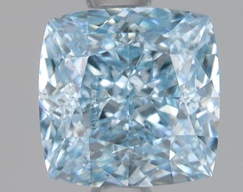 1.48 Ct. Fancy Intense Blue Cushion Lab Grown Diamond