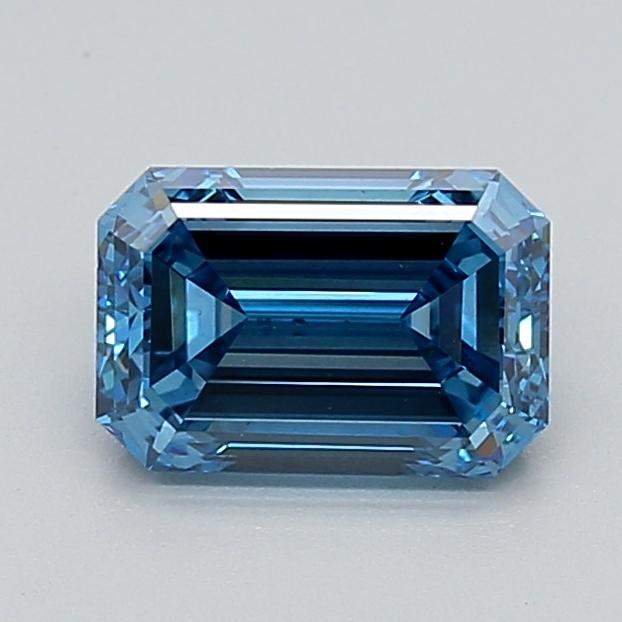 2.00 Ct. Fancy Vivid Blue Emerald Lab Grown Diamond