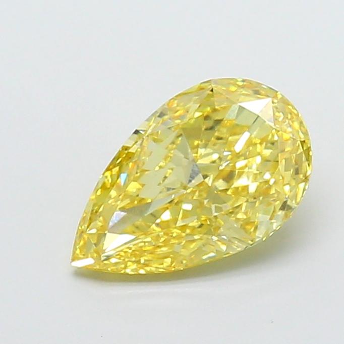 2.52 Ct. Fancy Intense Yellow Pear Lab Grown Diamond