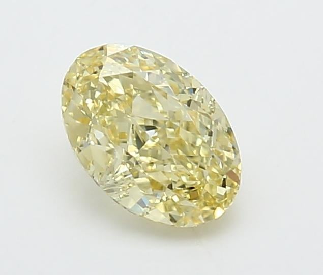 0.95 Ct. Fancy Intense  Yellow Oval Lab Grown Diamond