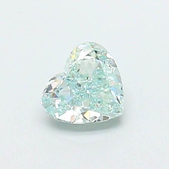 0.55 Ct. Fancy Intense  Green Heart Lab Grown Diamond