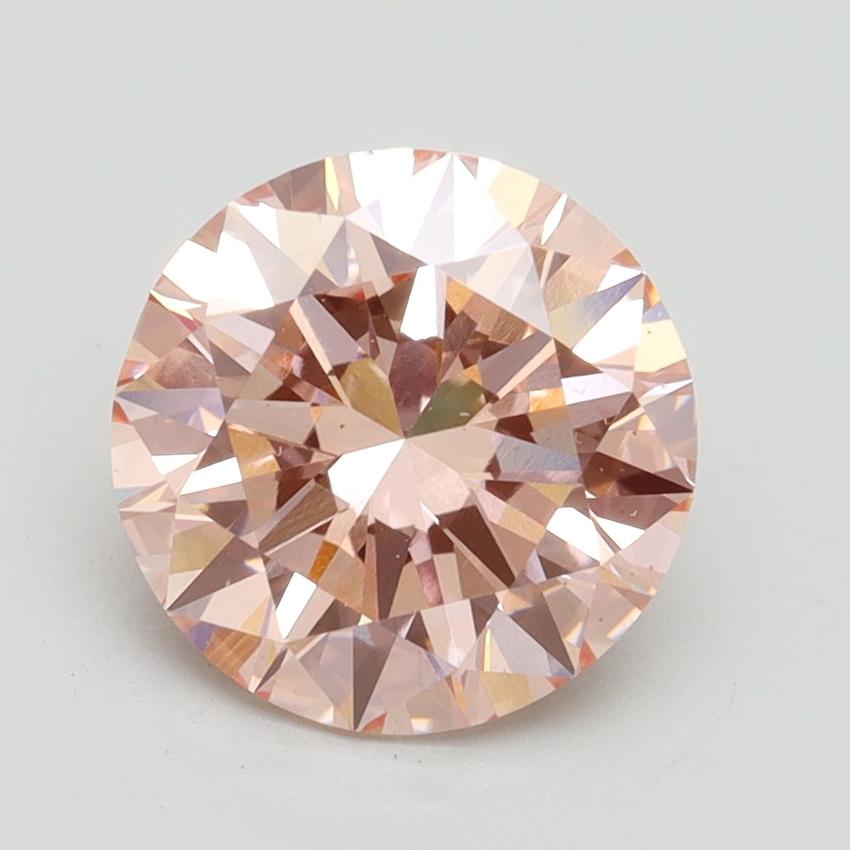 2.15 Ct. Fancy Intense Pink Round Lab Grown Diamond