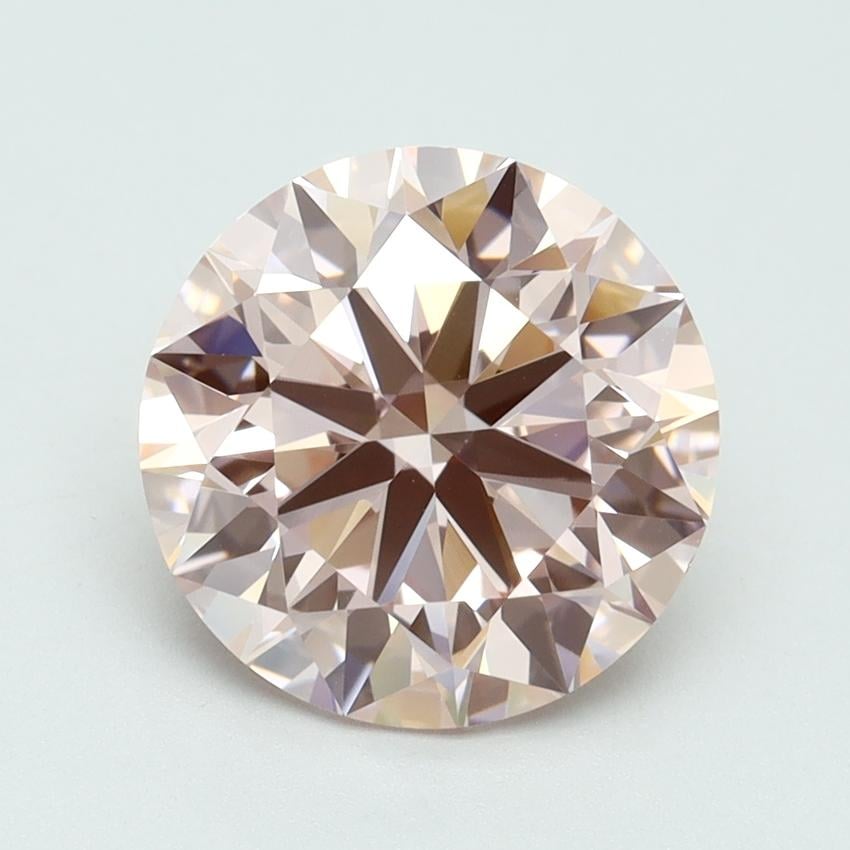 3.27 Ct. Fancy Intense Pink Round Lab Grown Diamond