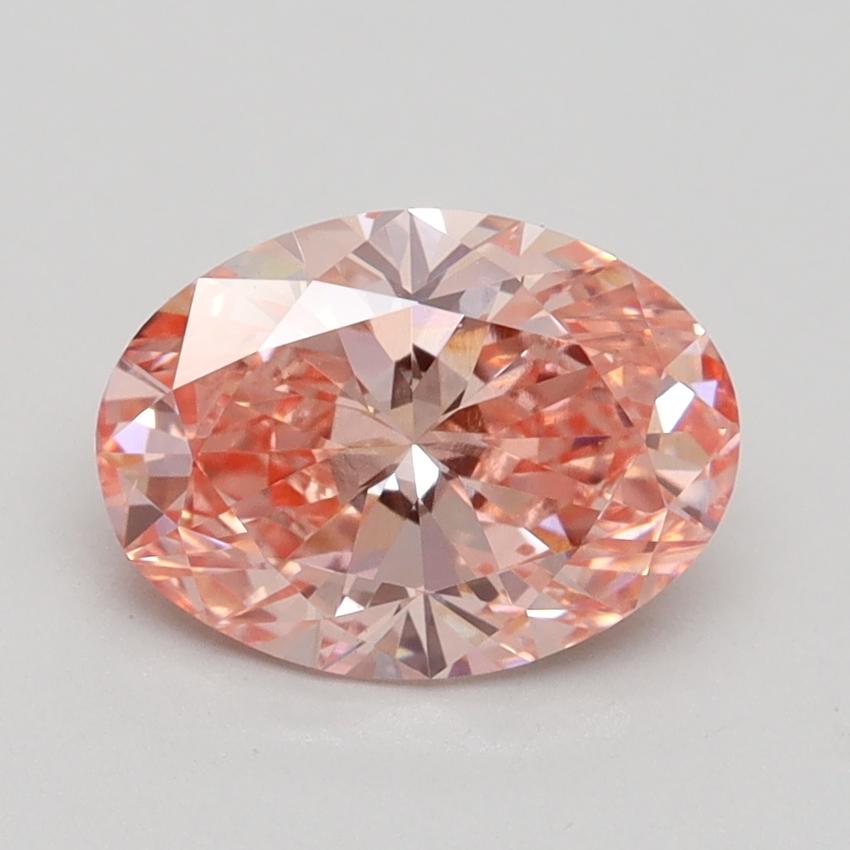 1.54 Ct. Fancy Vivid Pink Oval Lab Grown Diamond