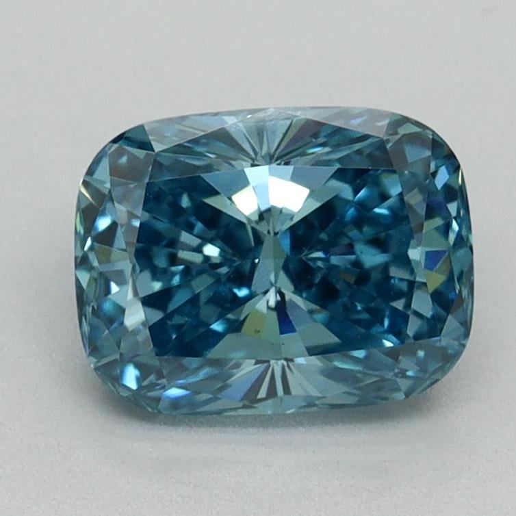 1.49 Ct. Fancy Vivid Blue Cushion Lab Grown Diamond