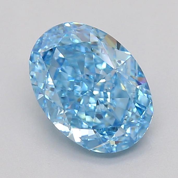 1.03 Ct. Fancy Blue Oval Lab Grown Diamond