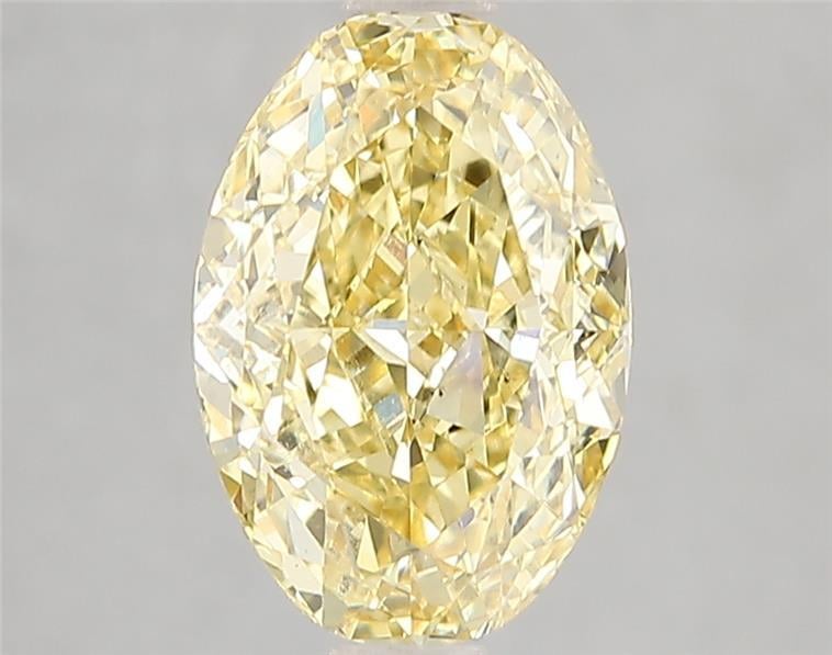 3.03 Ct. Fancy Vivid Yellow Oval Lab Grown Diamond