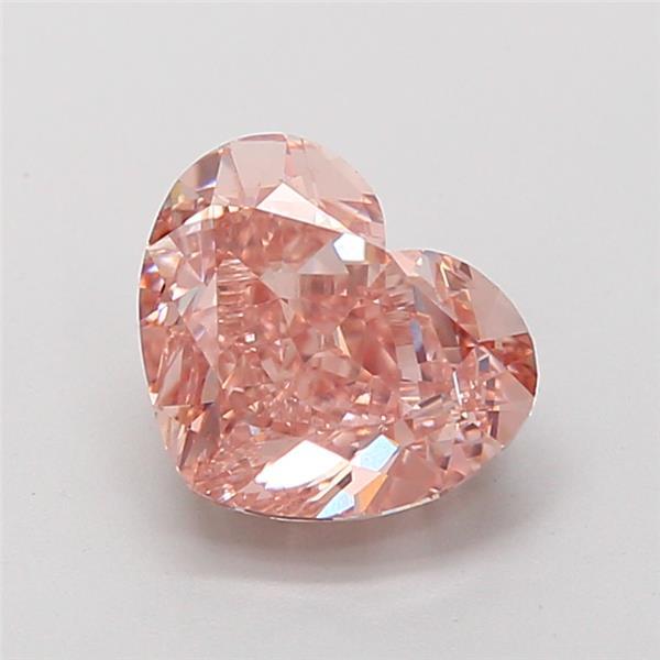 2.70 Ct. Fancy Vivid Pink Heart Lab Grown Diamond