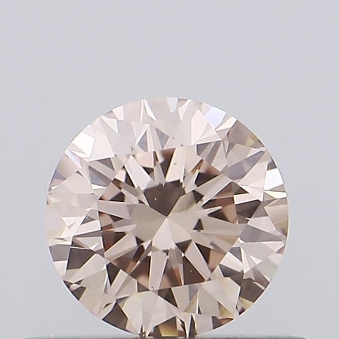 0.49 Ct. Fancy Intense Brownish Pink Round Lab Grown Diamond