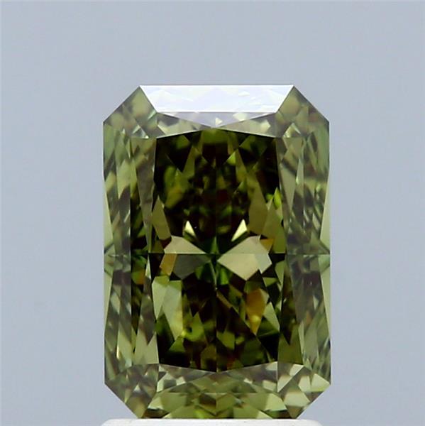 2.09 Ct. Fancy Vivid Green Radiant Lab Grown Diamond