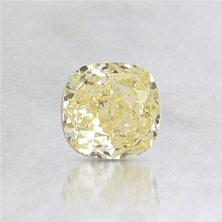 0.52 Ct. Fancy Yellow Cushion Diamond