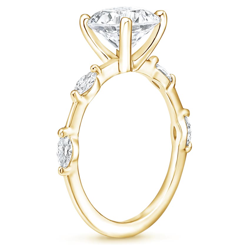 18K Yellow Gold Aimee Marquise Diamond Ring (1/4 ct. tw.), large side view