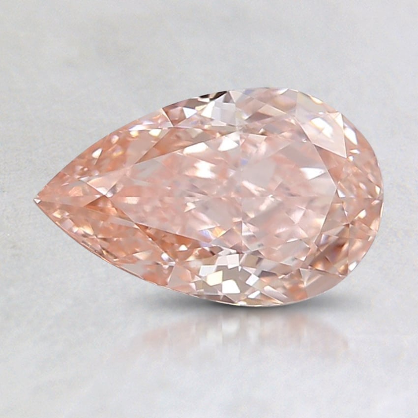 1.00 Ct. Fancy Intense Orangy Pink Pear Lab Created Diamond