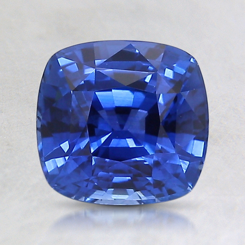 7.2x6.8mm Premium Blue Cushion Sapphire
