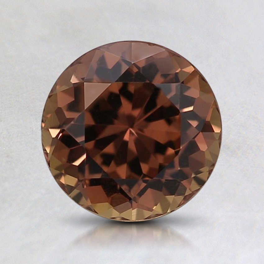 7mm Premium Dark Orange Round Sapphire