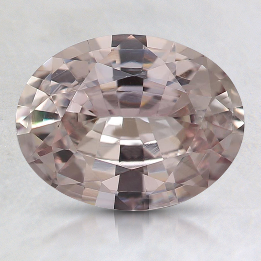 8.9x6.9mm Peach Oval Sapphire