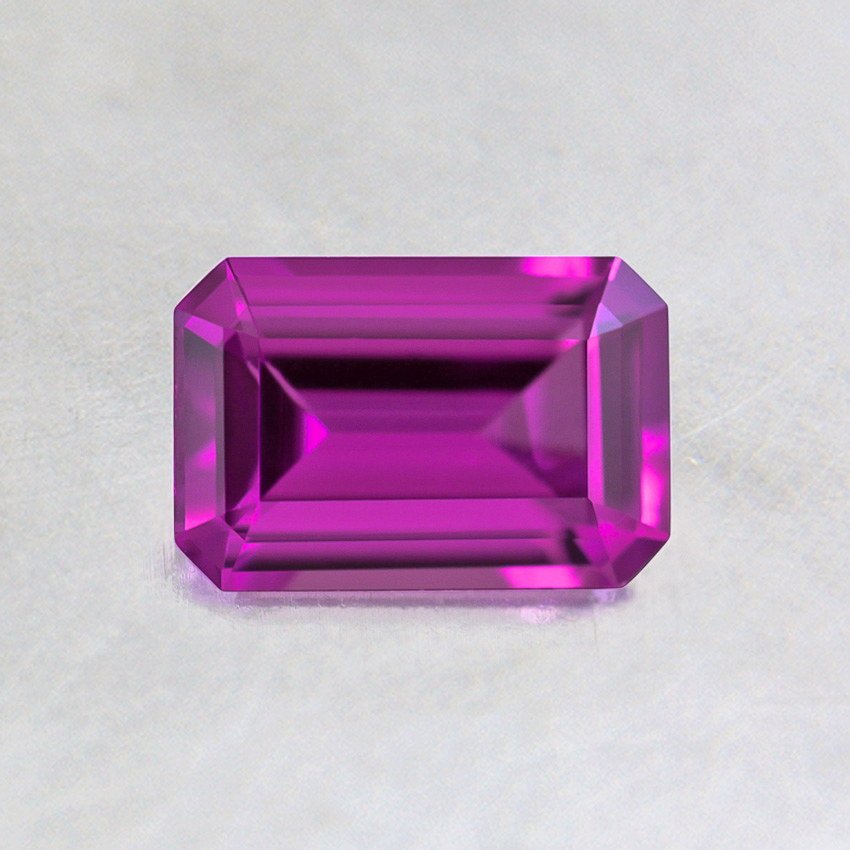 6x4mm Purple Emerald Cut Sapphire