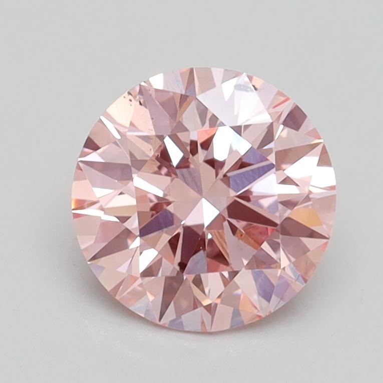 1.32 Ct. Fancy Intense Pink Round Lab Grown Diamond