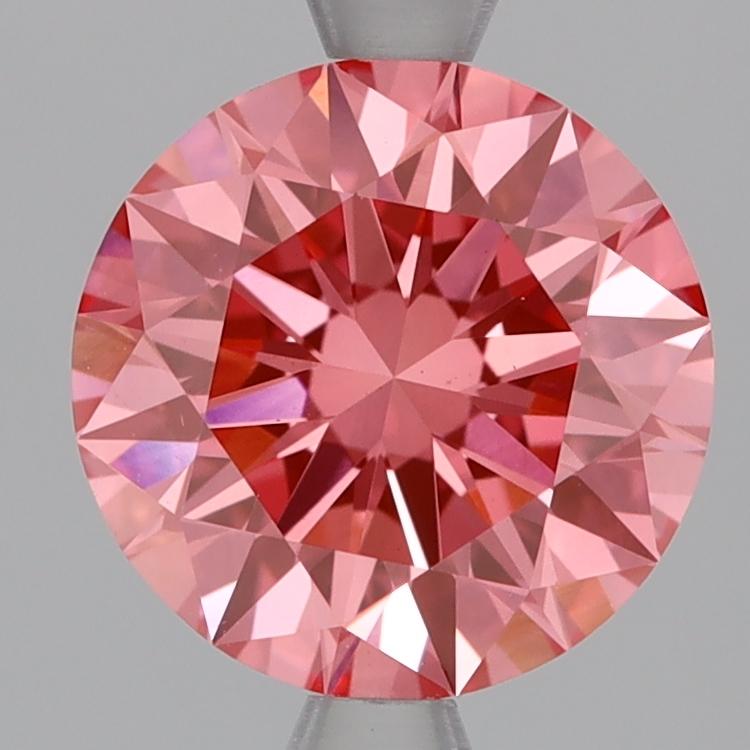 2.08 Ct. Fancy Vivid Pink Round Lab Grown Diamond