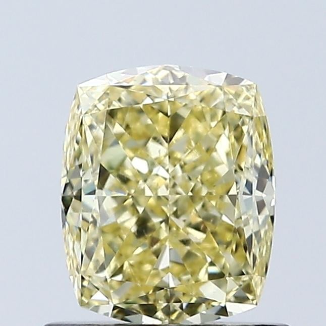 1.08 Ct. Fancy Intense Yellow Cushion Lab Grown Diamond
