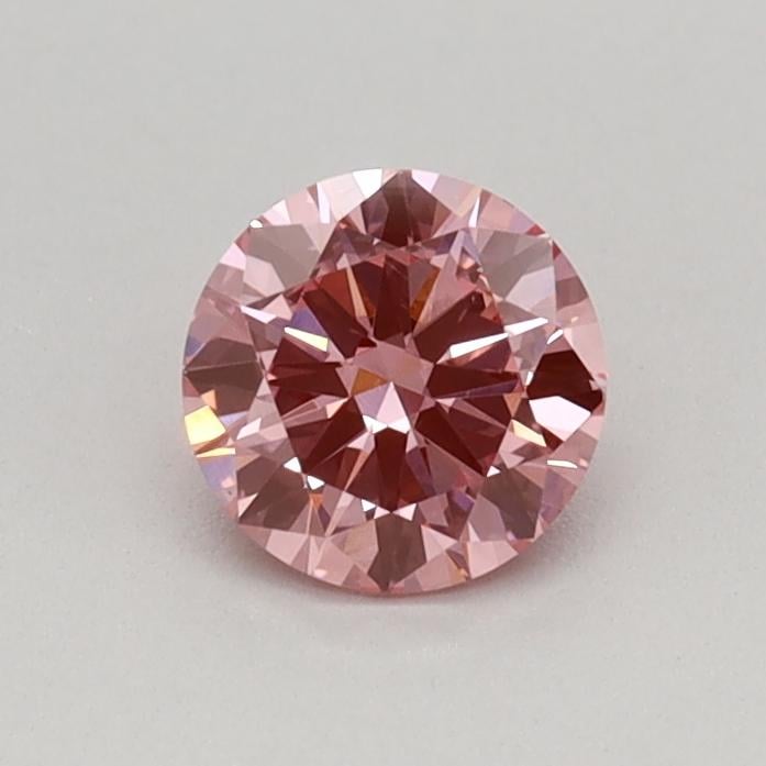 0.35 Ct. Fancy Vivid Pink Round Lab Grown Diamond