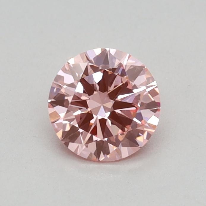 0.33 Ct. Fancy Vivid Pink Round Lab Grown Diamond