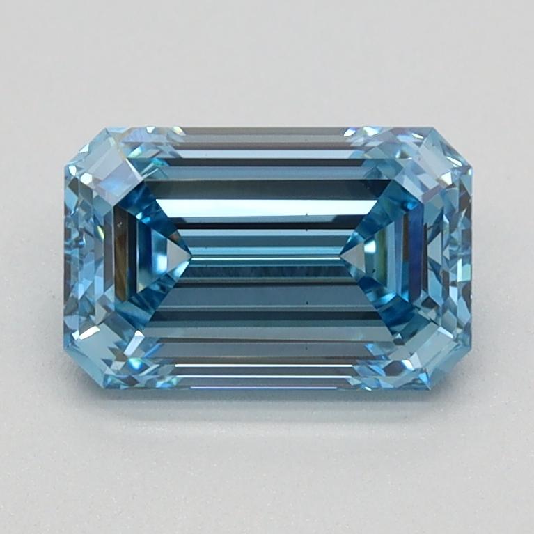 1.15 Ct. Fancy Vivid Blue Emerald Lab Grown Diamond