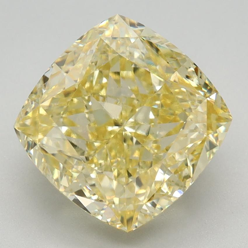 3.66 Ct. Fancy Intense Yellow Cushion Lab Grown Diamond