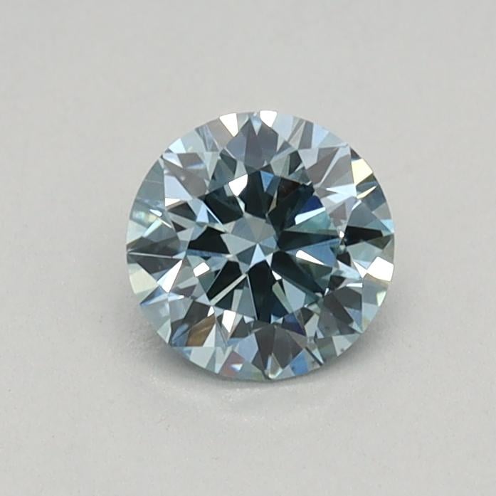 0.32 Ct. Fancy Intense Blue Round Lab Grown Diamond