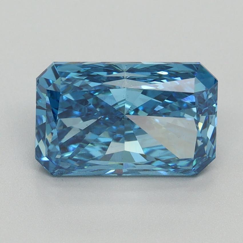 3.02 Ct. Fancy Vivid Blue Radiant Lab Grown Diamond