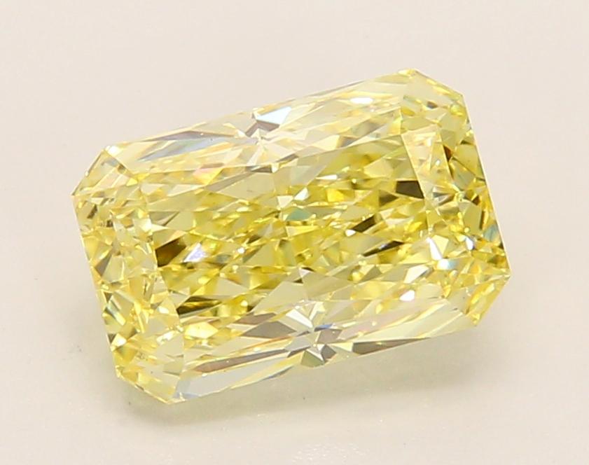 2.35 Ct. Fancy Vivid Yellow Radiant Lab Grown Diamond
