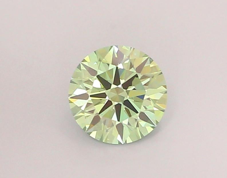 1.02 Ct. Fancy Vivid  Green Round Lab Grown Diamond