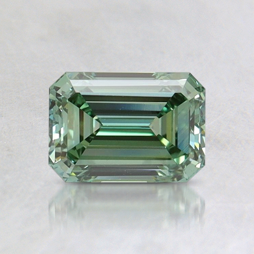 0.80 Ct. Fancy Intense Pacific Green Emerald Lab Grown Diamond