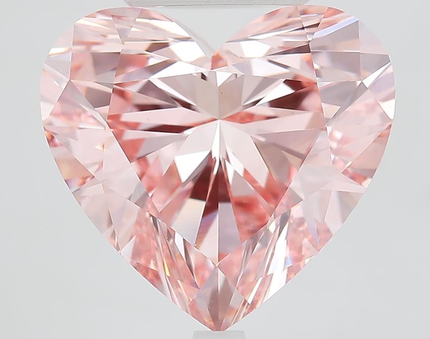 11.05 Ct. Fancy Vivid Pink Heart Lab Grown Diamond