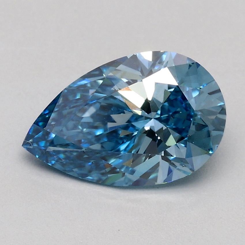 1.08 Ct. Fancy Deep Blue Pear Lab Grown Diamond
