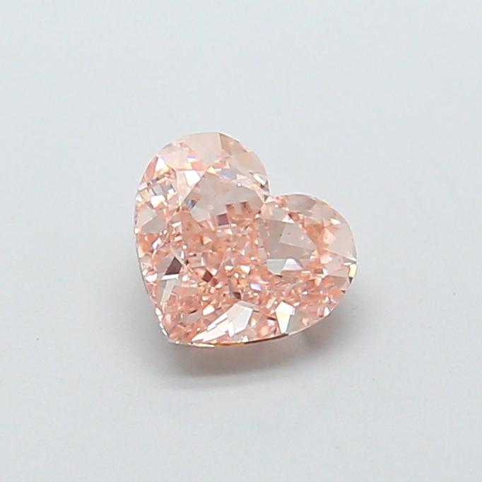 1.11 Ct. Fancy Light Pinkish Brown Heart Lab Grown Diamond