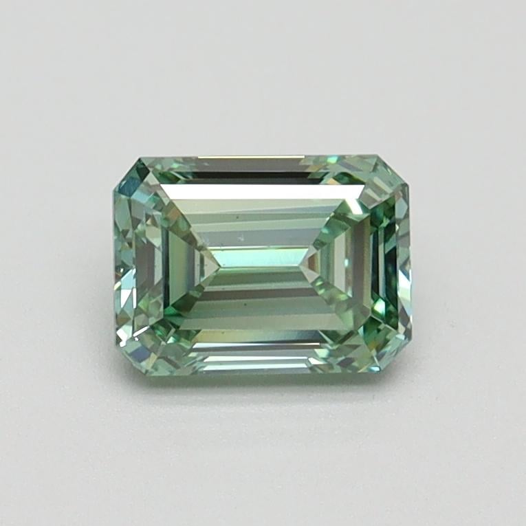 0.70 Ct. Fancy Intense Pacific Green Emerald Lab Grown Diamond