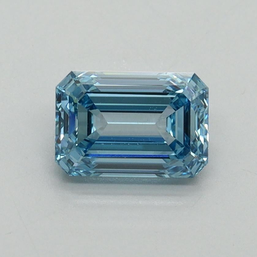1.04 Ct. Fancy Vivid Blue Emerald Lab Grown Diamond