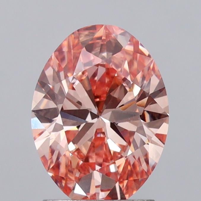 2.03 Ct. Fancy Intense  Pink Oval Lab Grown Diamond